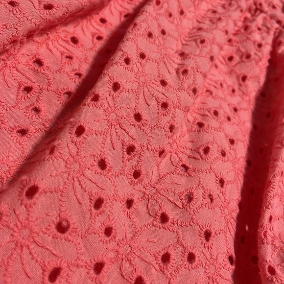 Time & Tru Pink Eyelet Ruffle Dress - Picture 7 of 11